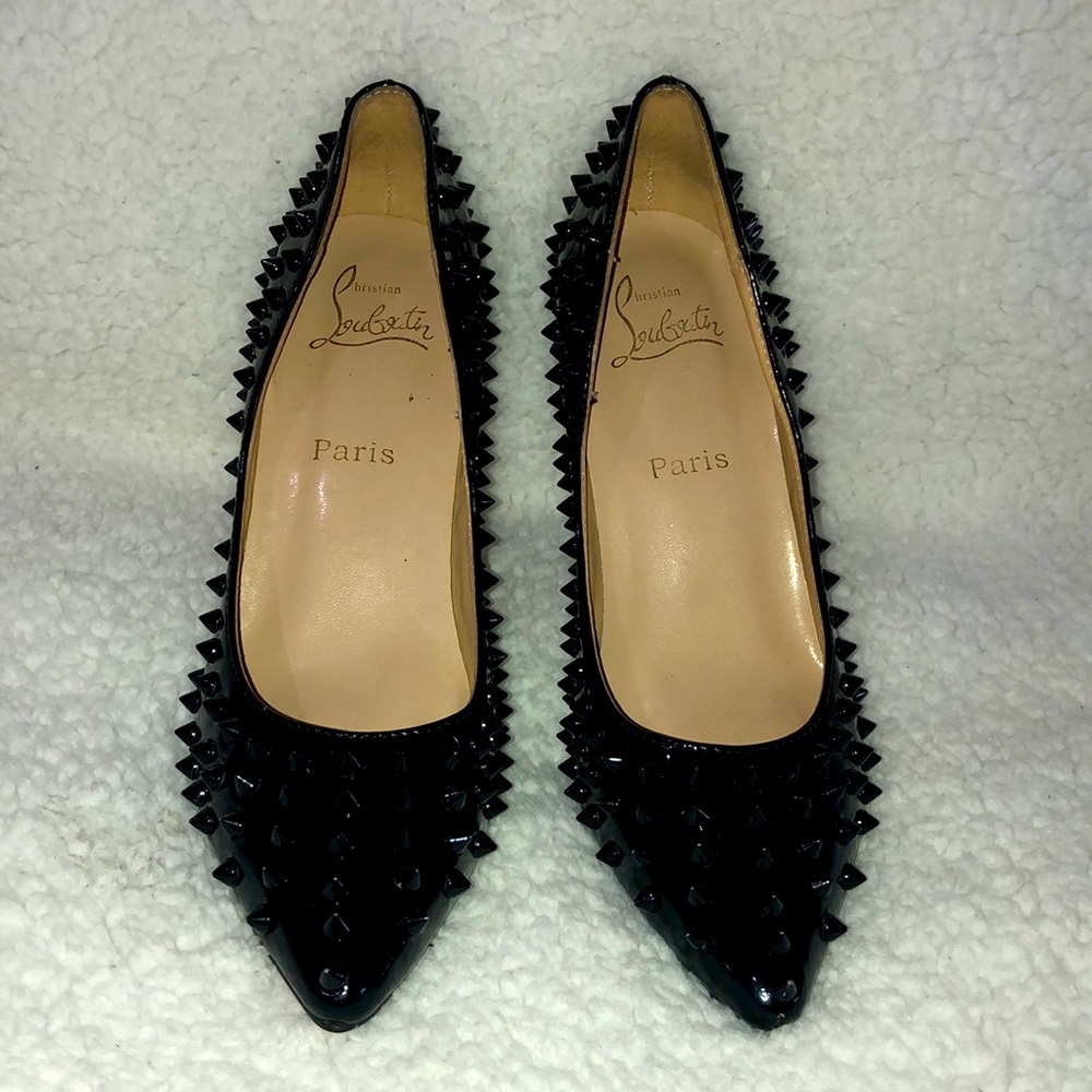 Christian Louboutin heels with spikes